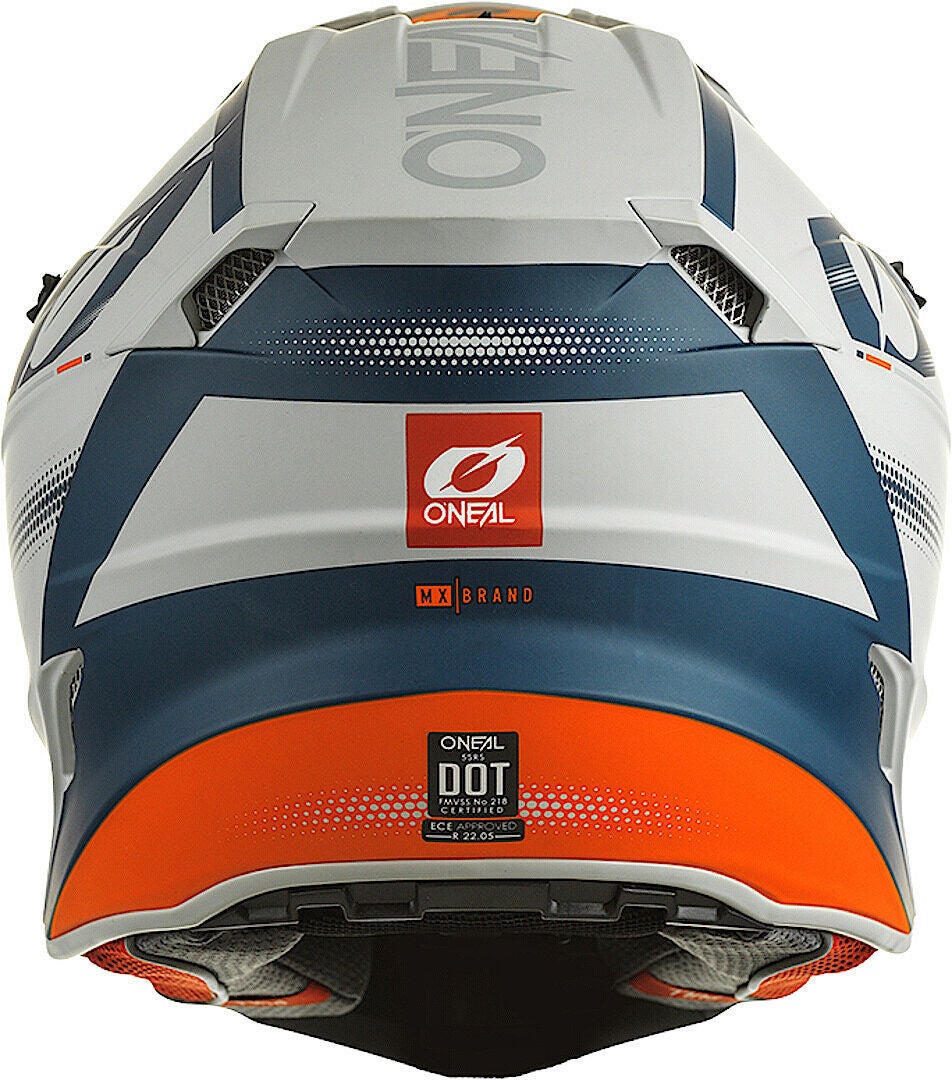 Oneal 5Series Haze V.22 Casque de motocross Blanc/Bleu/Orange M (57/58) Figure 4