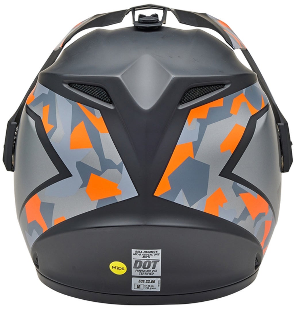 Bell MX-9 Adventure MIPS Casque d’enduro Gris/Orange XXL (62/63) Figure 5