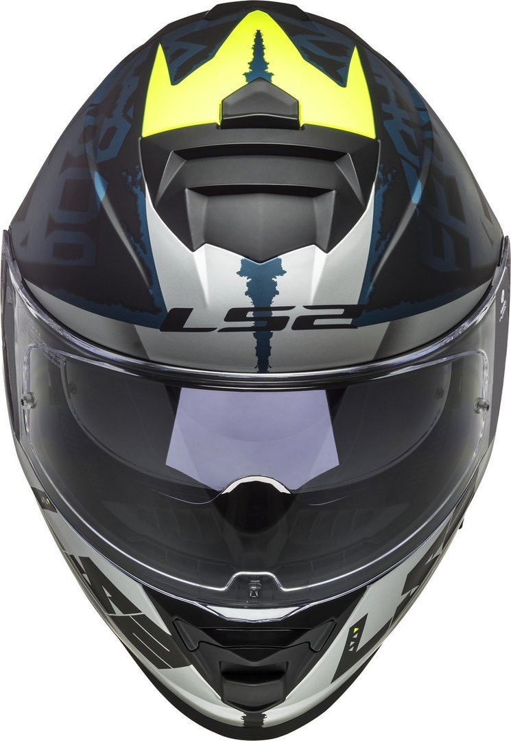 LS2 FF800 Storm Sprinter Hjelm sort/grå/blå XXL (63/64) Figur 2