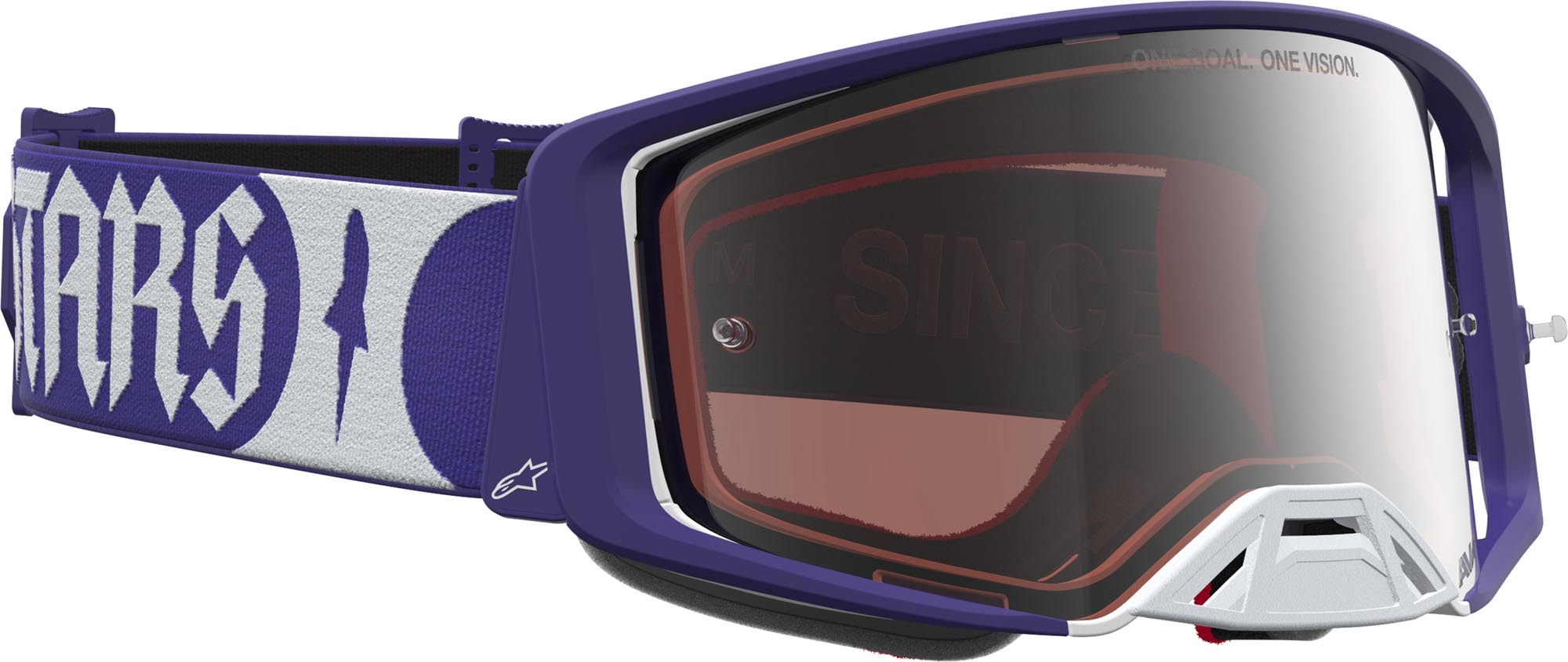 Alpinestars Supertech Atrox Mirror Motocross Brille blau/weiß Abbildung 3
