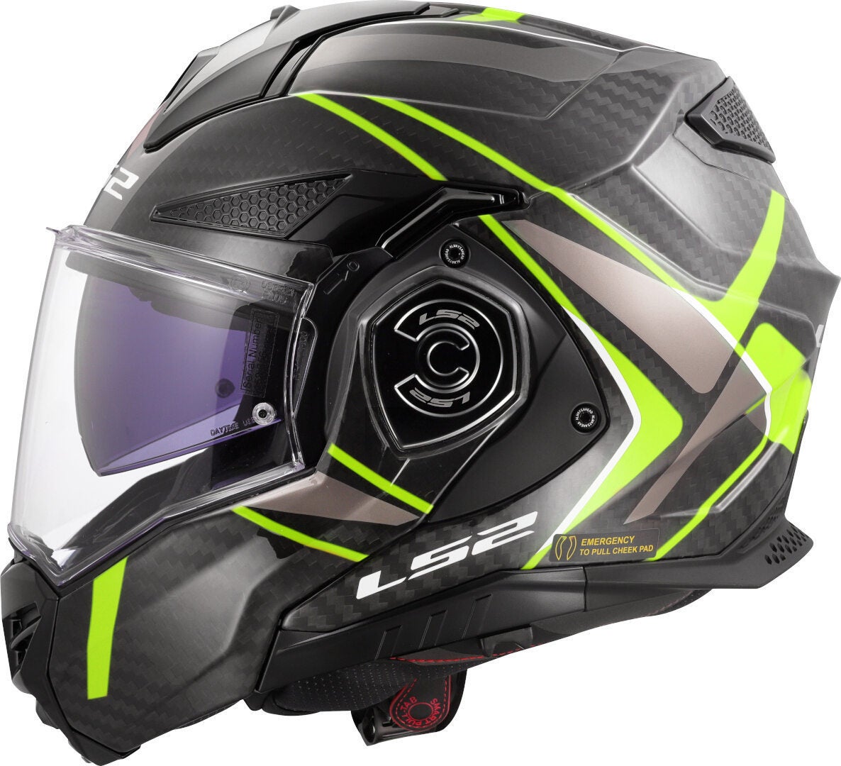 LS2 FF901 Advant X Carbon Future II Casco Giallo neon XL (61/62) Figura 2