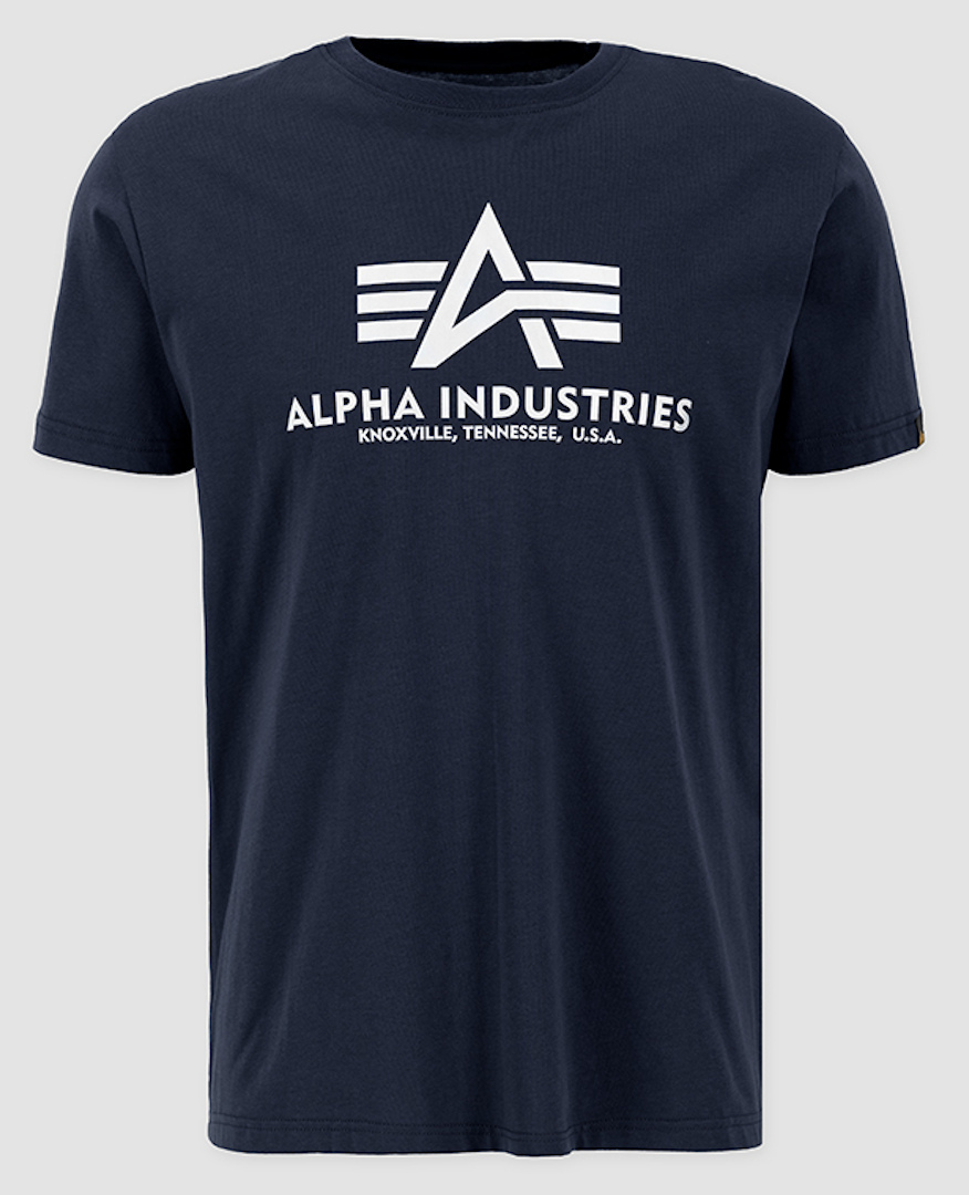 Alpha Industries Basic Reflective Print T-Shirt blue L Figure 1