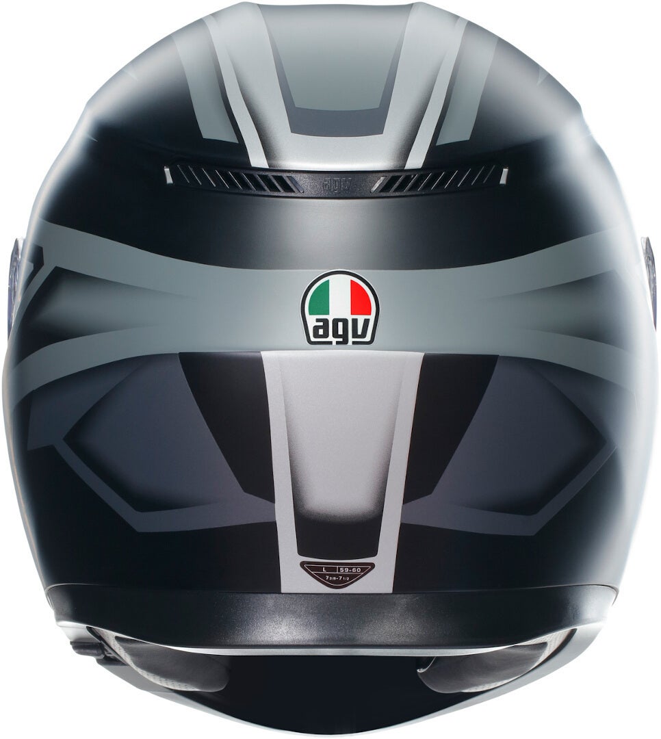 AGV K3 Compound Hjelm sort mat/grå M (57/58) Figur 4