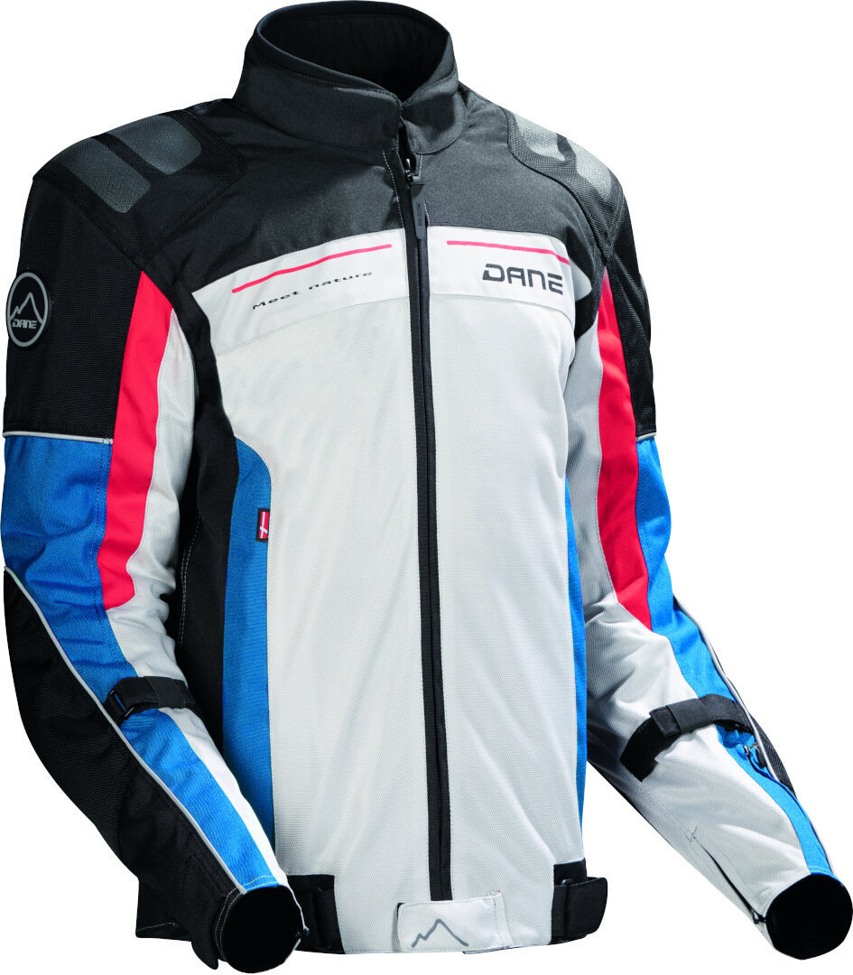 DANE Solrig Motorcycle Textile Jacket light grey/blue/red 50 Figure 1