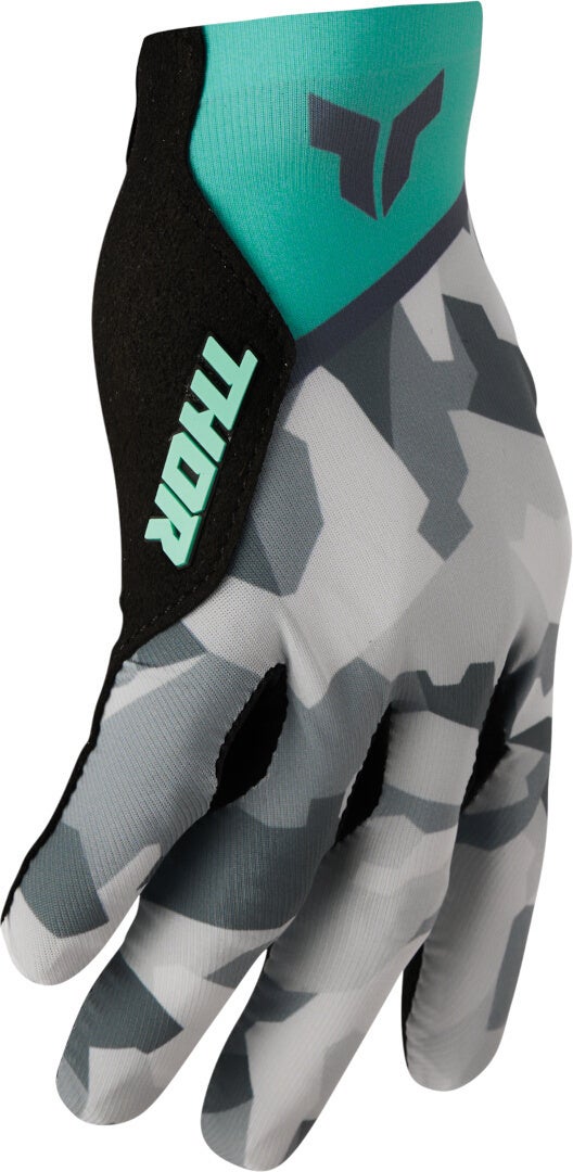 Thor Sportmode Shadow Dame Motocross Handsker grøn/grå XL Figur 2