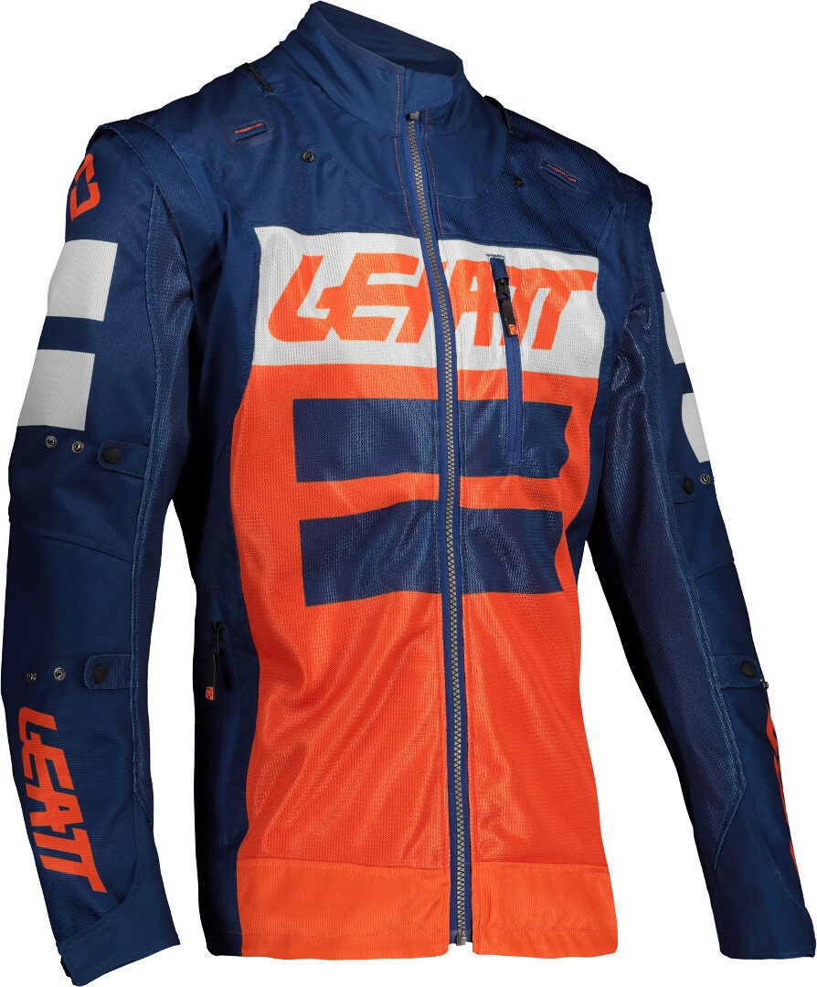 Leatt Moto 4.5 X-Flow Motocross Jacket blue/orange M Figure 2