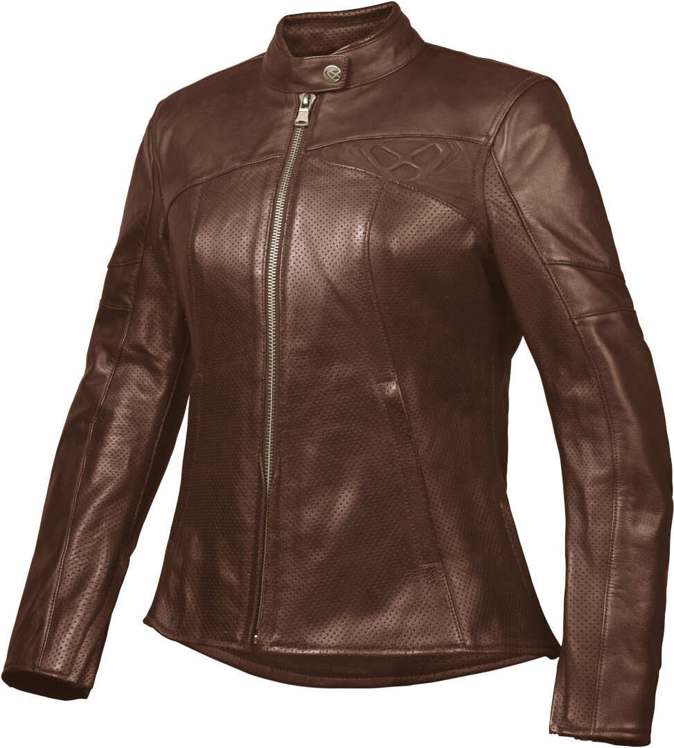 Ixon Cranky Air Veste en cuir de moto perforée pour dames Marron 3XL Figure 1