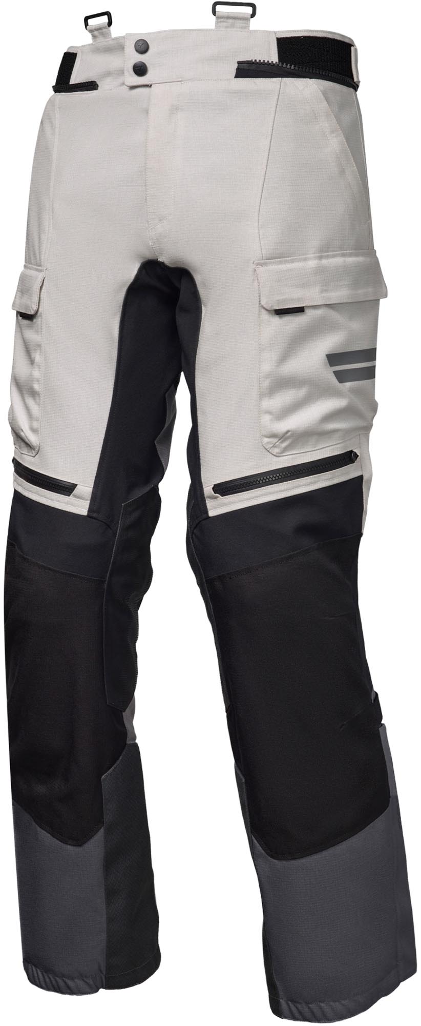 Modeka Atlaz Motorrad Textilhose hellgrau/schwarz M Abbildung 1