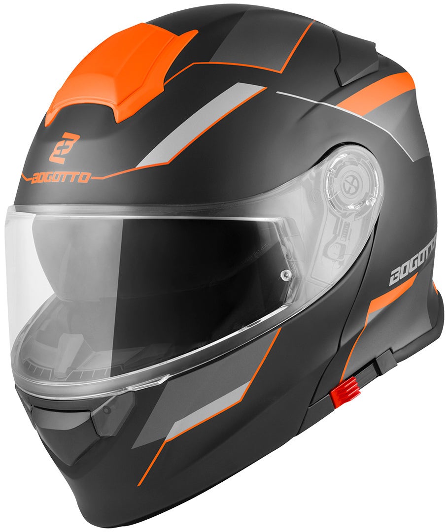Bogotto V271 Delta Hjelm sort mat/orange L Figur 3
