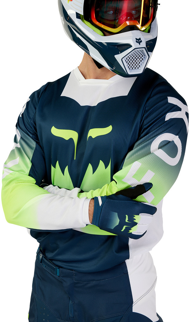 FOX 180 Flora Motocross Jersey dunkelblau L Abbildung 3