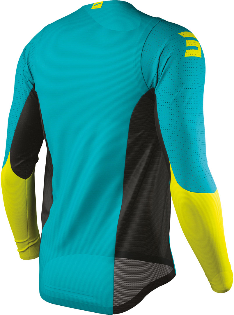 Shot Aerolite Airflow Tricou de motocross turcoaz M Figura 2