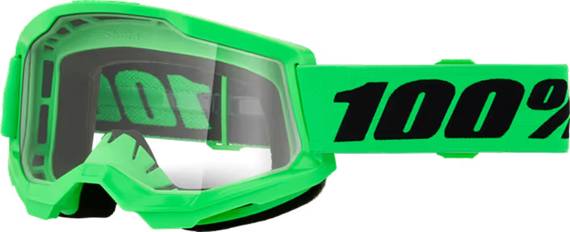100% Strata 2 Essential Motocross szemüveg zöld 1. ábra