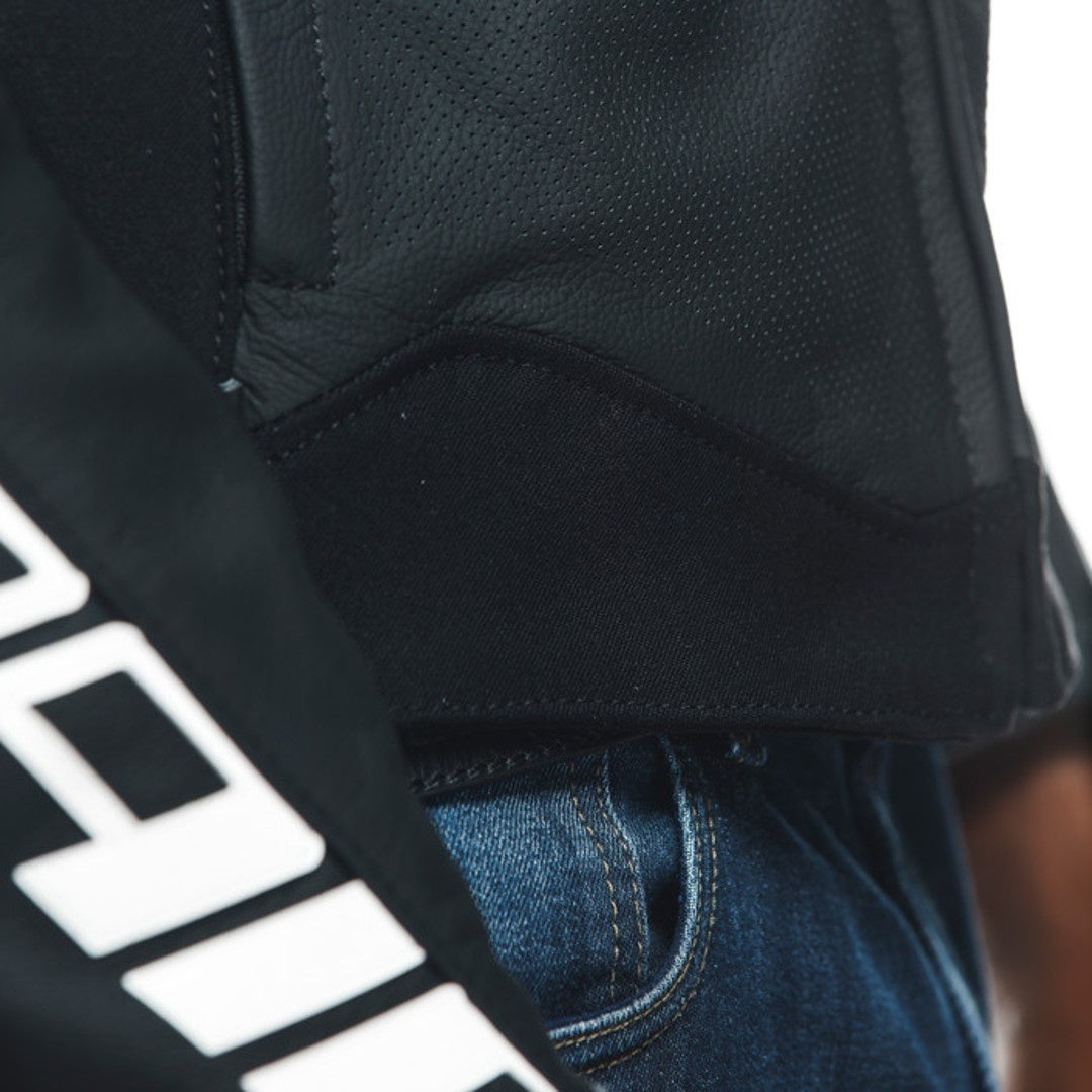 Dainese Sportiva Jaqueta de couro de motocicleta perfurada preto 52 Figura 9