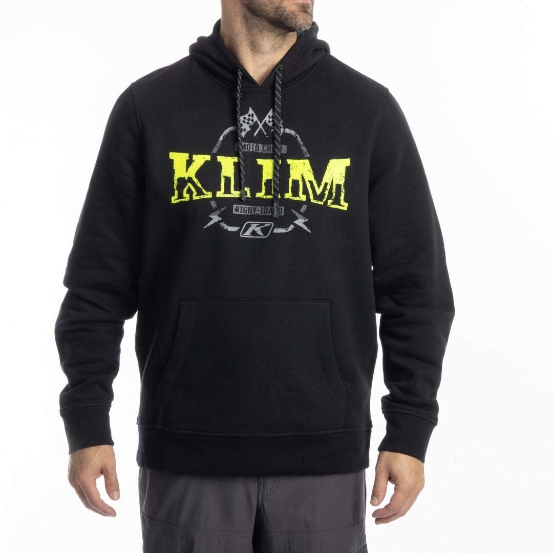 Klim Men's Black/Neon Yellow Dirt Rider Hoodie