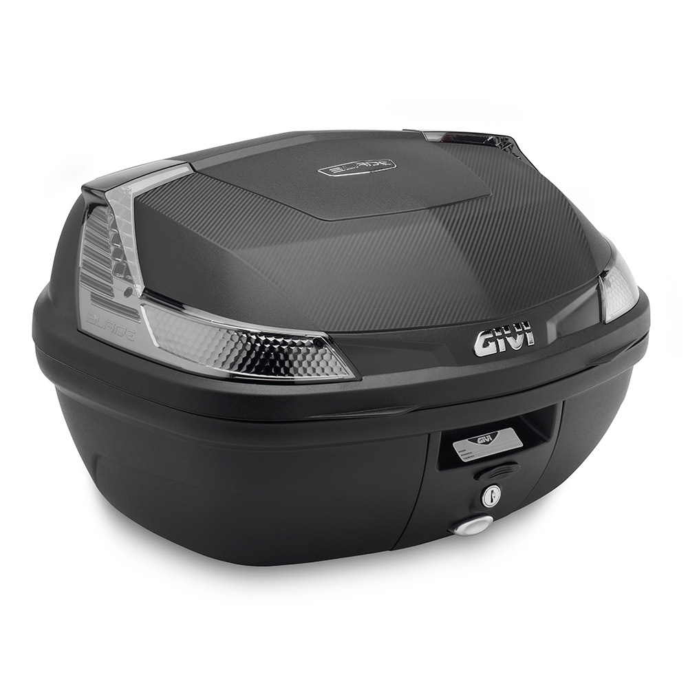 GIVI B47 Blade Tech Monolock Överfall med tallrik svart/transparent 47 Ltr. Figur 1