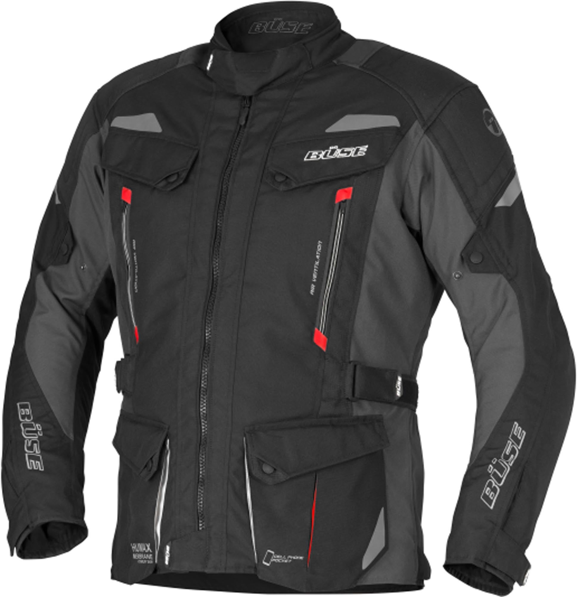 Büse Lago 3 Motorcycle Textile Jacket black 11XL Figure 1