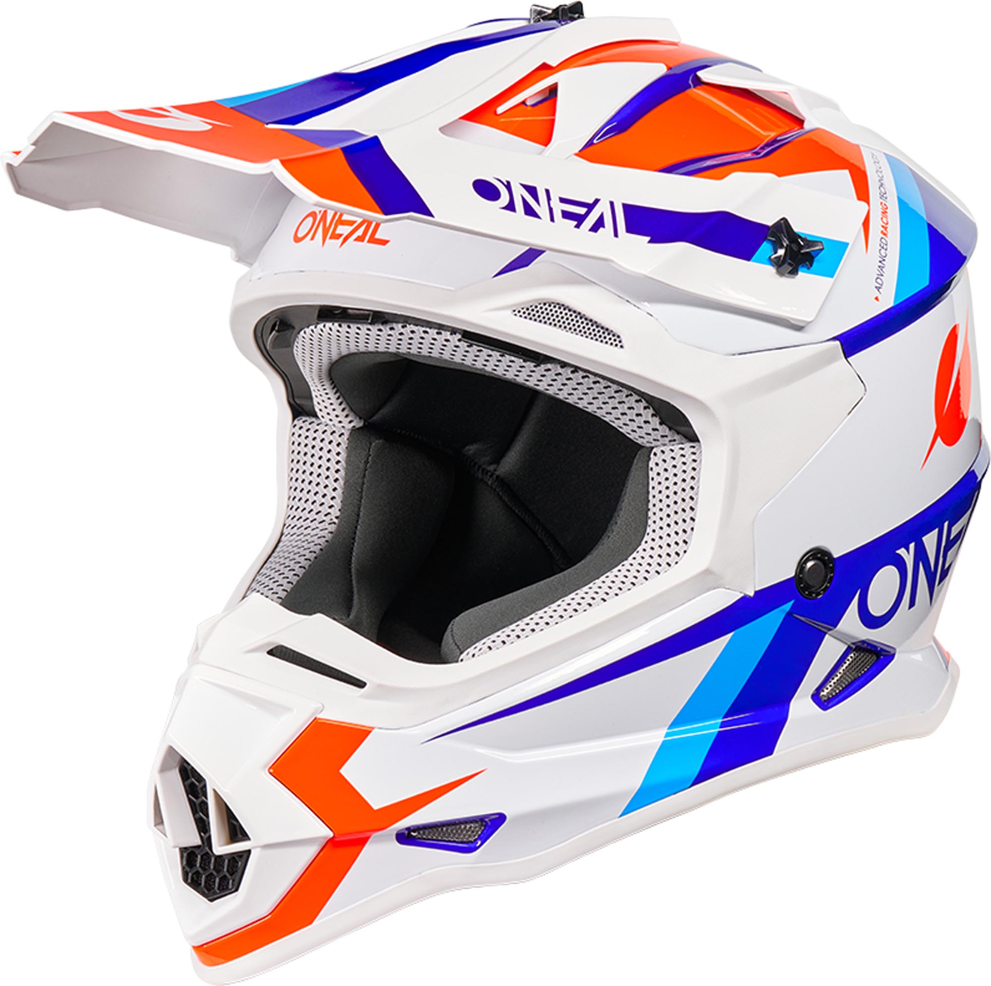 Oneal 2SRS Zento Casco da motocross bianco/blu/rosso XXL (63/64) Figura 1