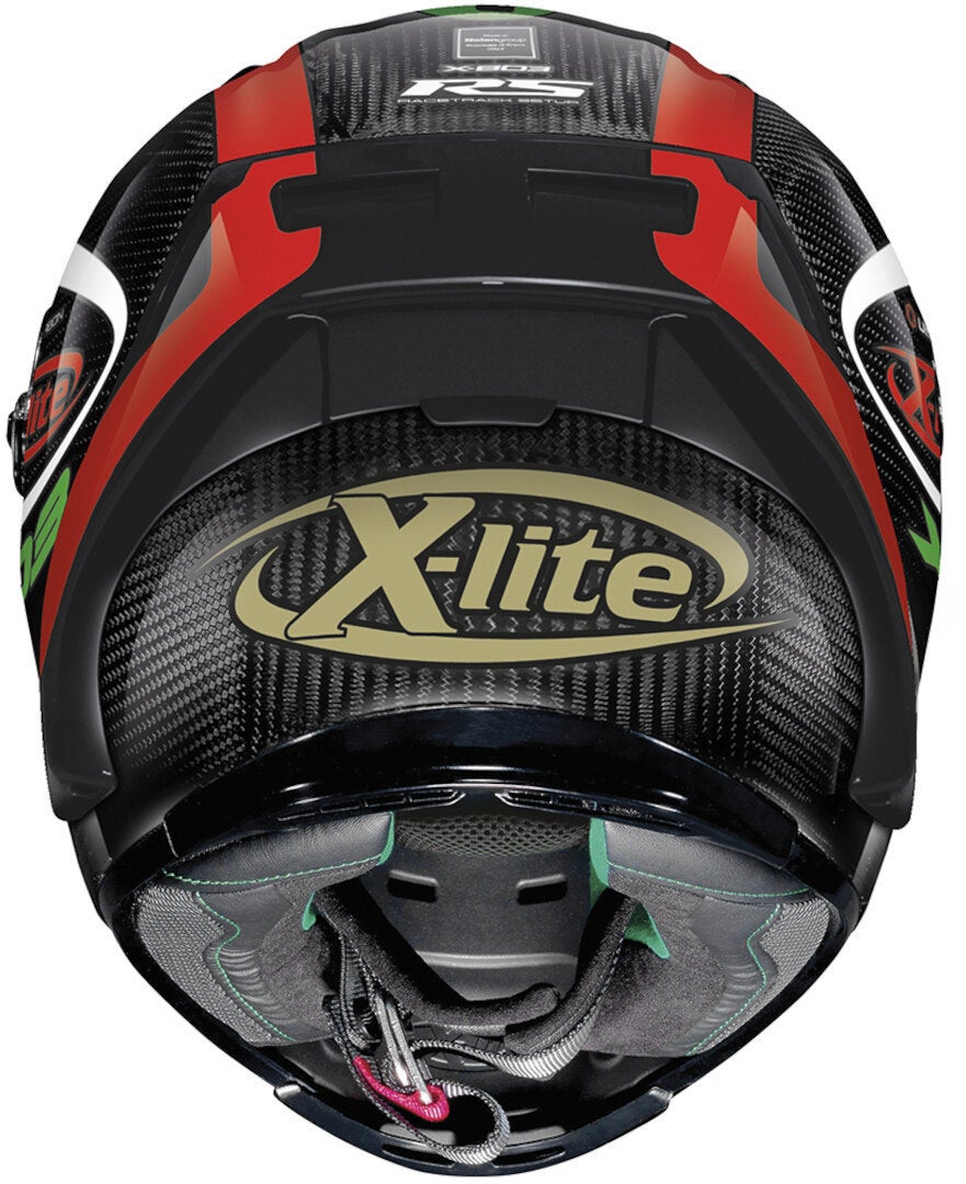 X-Lite X-803 RS Ultra Carbon Hattrick Casco nero/bianco/rosso/verde M (58) Figura 5