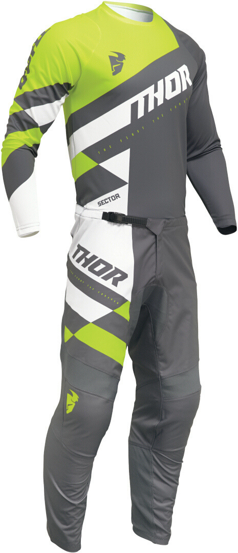 Thor Sector Checker Jugend Motocross Hose grau 22 Abbildung 4