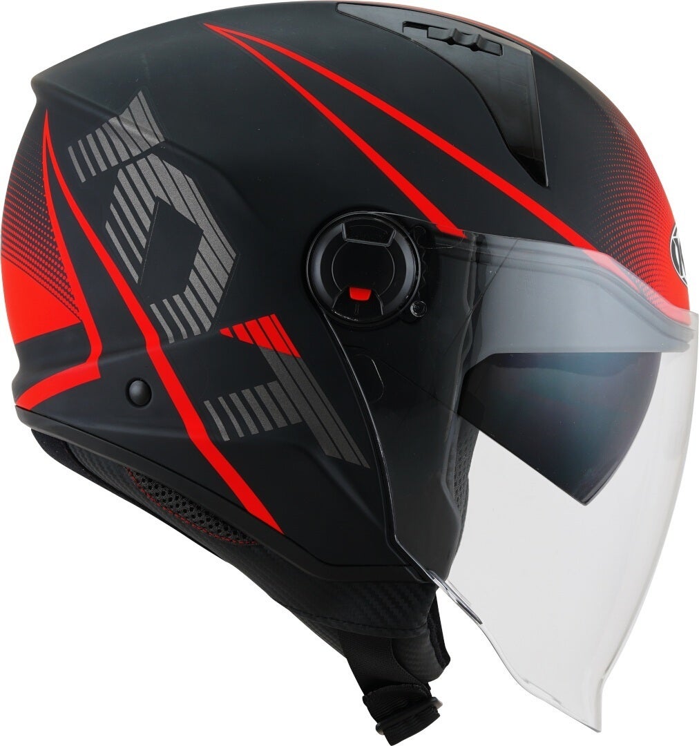 KYT D-City Colorful Jet Helmet red matt M (57/58) Figure 5