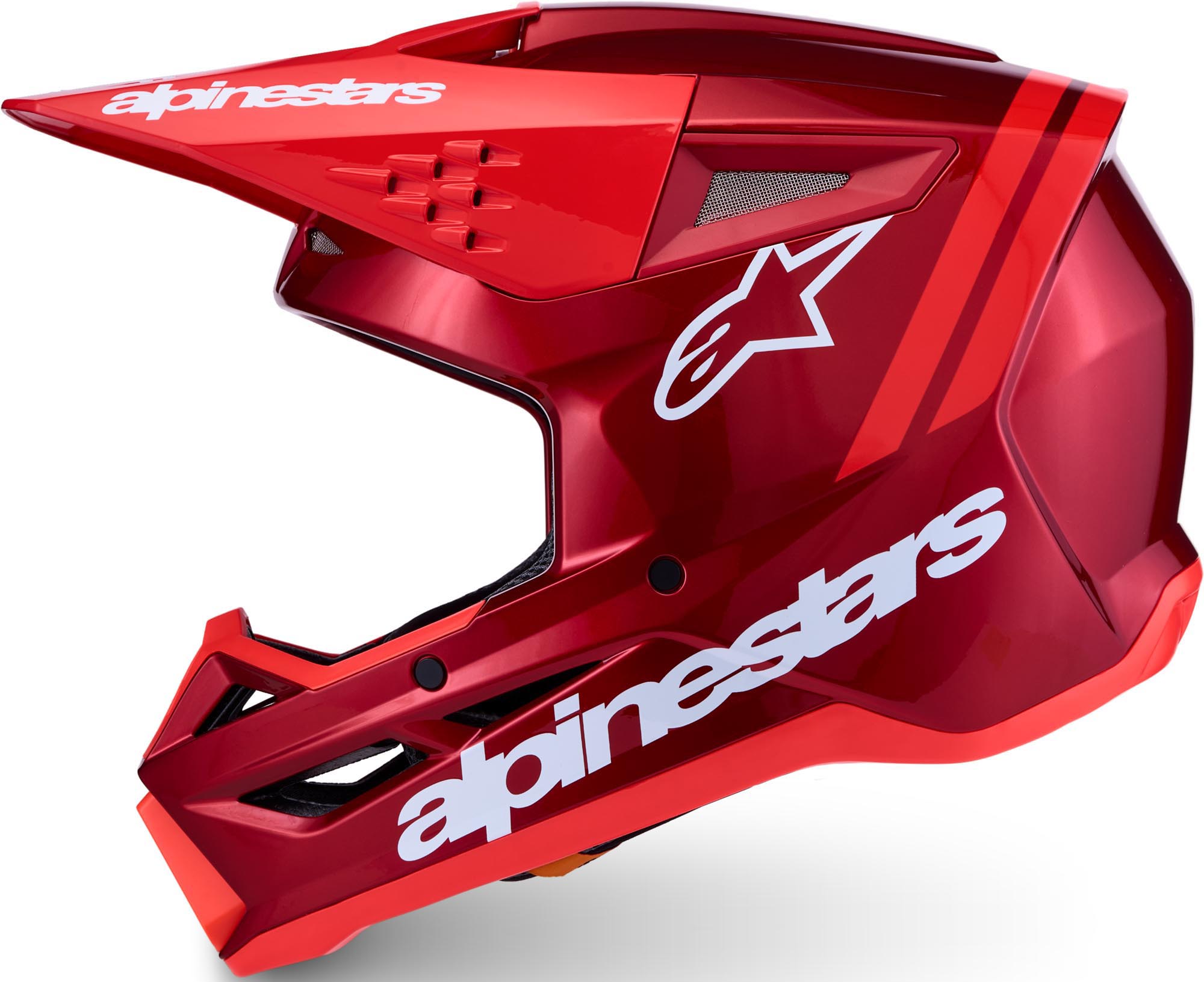 Alpinestars S-M3 Radium Motorcross helm rood/wit S (55/56) Figuur 6