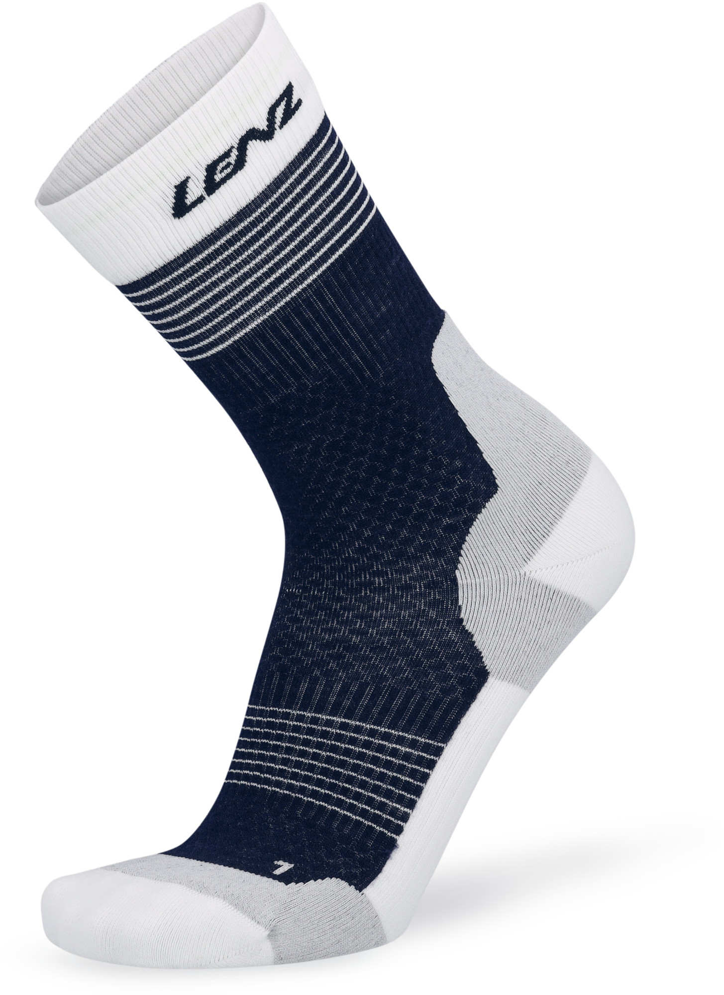 Lenz Think About Merino Nordic 2.0 Socken dunkelblau/weiß 39-41 Abbildung 2