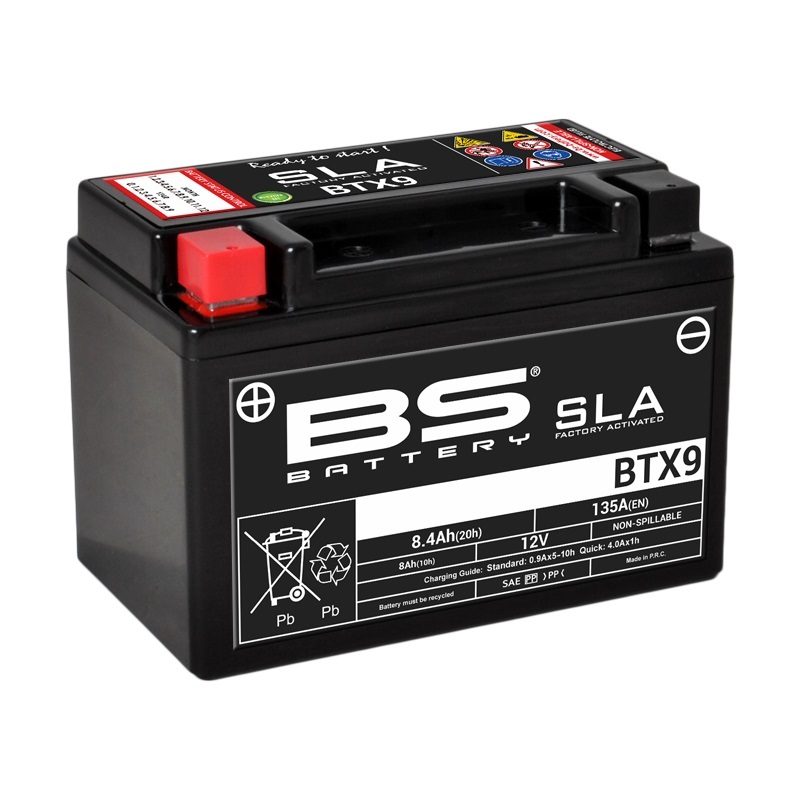 Bateria BS Bateria SLA fără întreținere activată din fabrică - BTX9 Figura 1