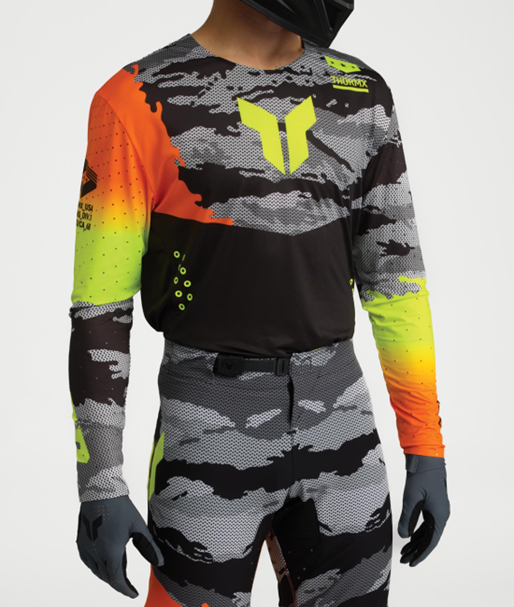 Thor Sportmode Recon Motocross Jersey black/yellow M Figure 7