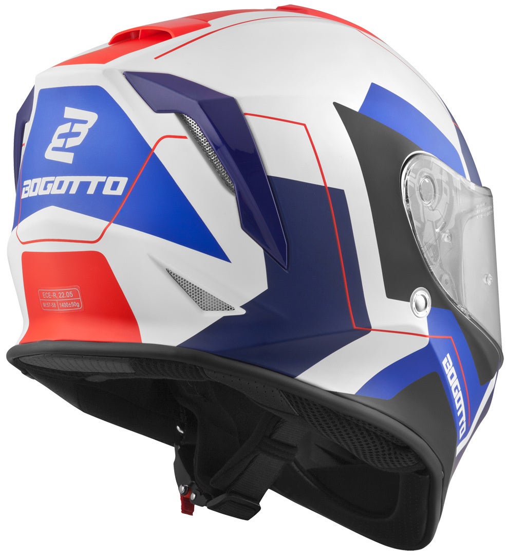 Bogotto V151 Sacro Helm weiß/blau/rot S Abbildung 3