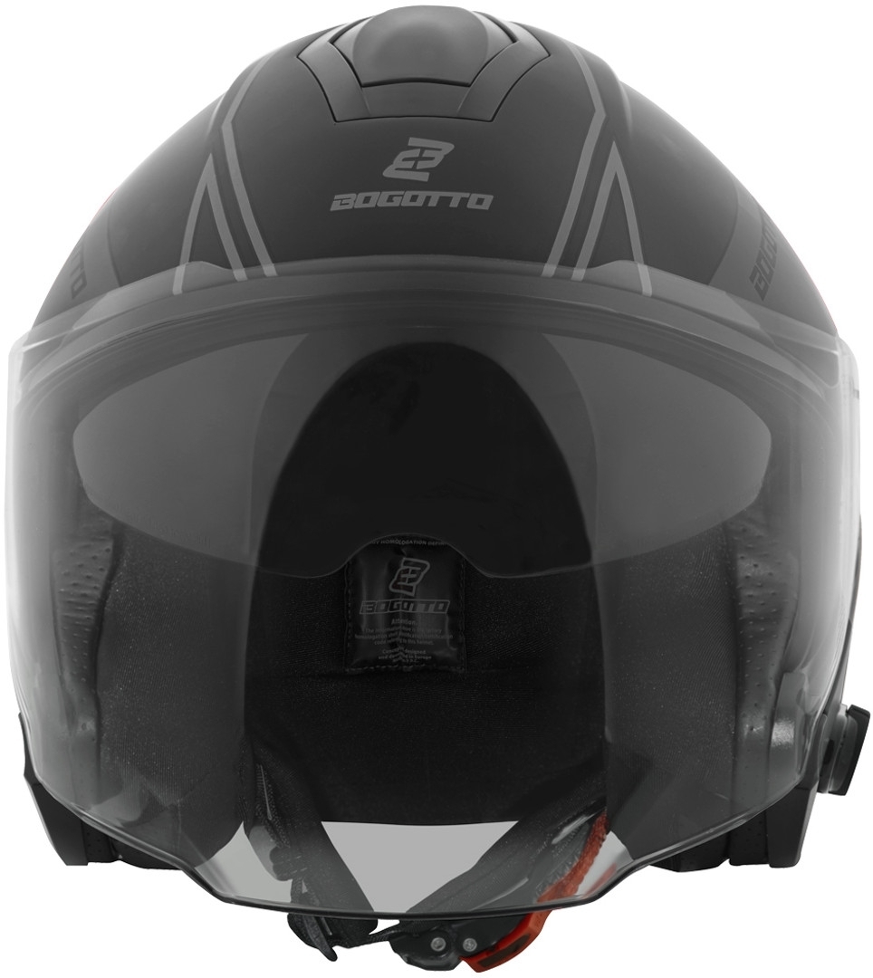 Bogotto V586 Detri BT Bluetooth Jet hjälm Svart/grå XL Figur 6