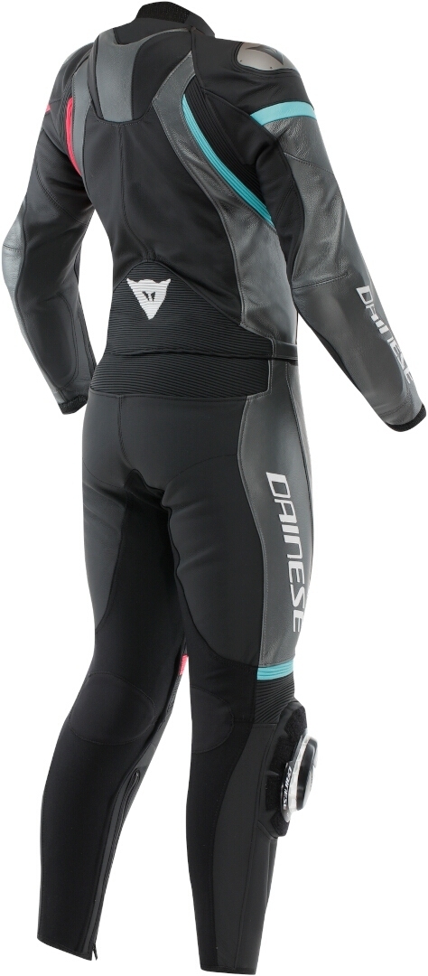 Dainese Fulminea 2.0 Ladies Two Piece Motorcycle Leather Suit black/light blue/pink 48 Figure 2