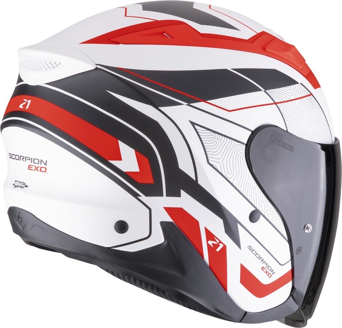 Scorpion EXO Z1 Vue Cască cu reacție Alb mat/negru/roșu S (55/56) Figura 2