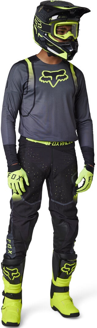 FOX 360 Vizen Pantaloni Motocross nero/giallo 32 Figura 6