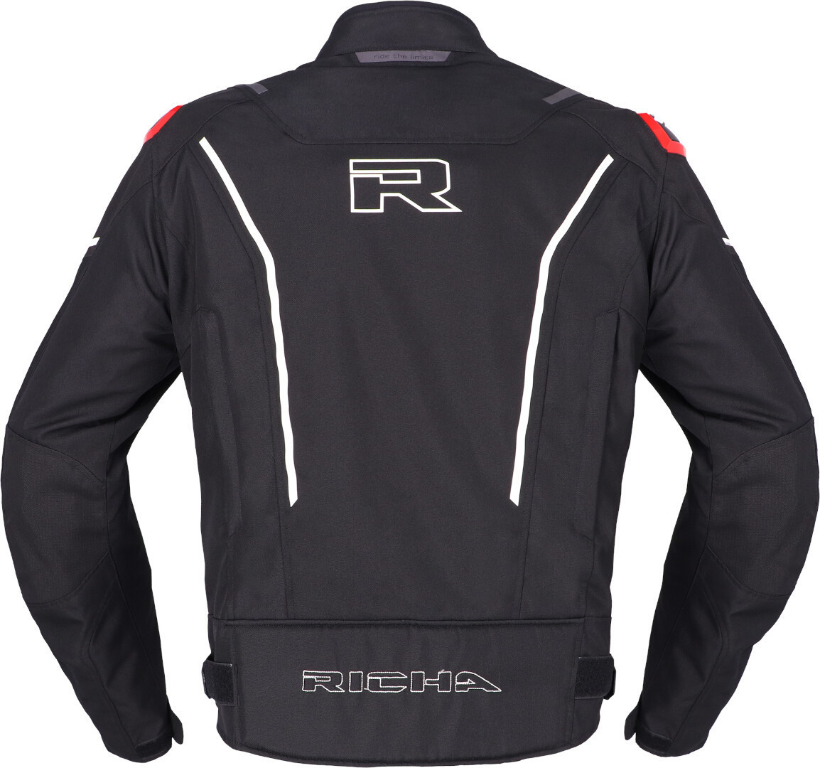 Richa Vendetta waterproof Motorcycle Textile Jacket black/white/red XXL Figure 3