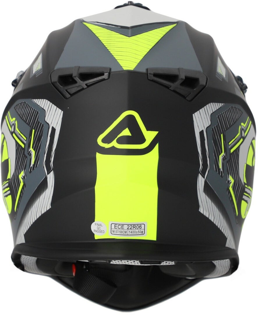 Acerbis Linear Graphic 2024 Motocross Helmet black matt/yellow M (57/58) Figure 4