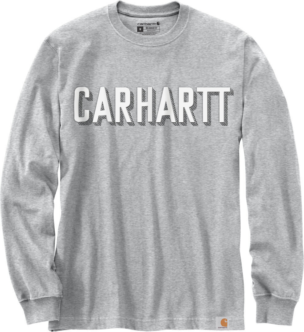 Carhartt Workwear Logo Skjorta med långärmad ljusgrå S Figur 1