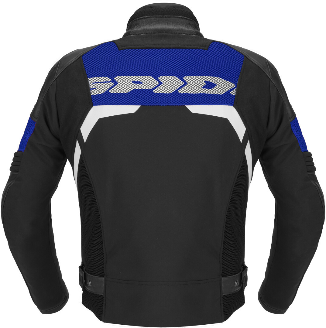 Spidi Rapid H2Out waterproof Motorcycle Leather Jacket black/blue M Figure 2