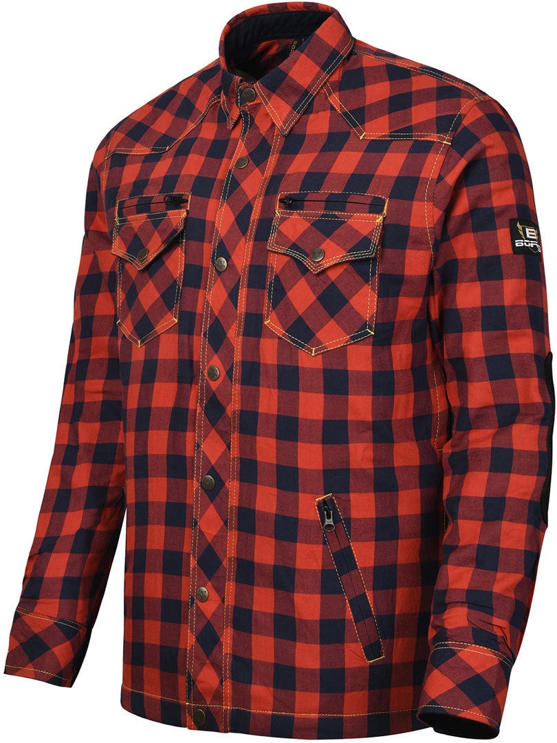 Bores Lumberjack Premium Camicia da moto rosso/blu 3XL Figura 2