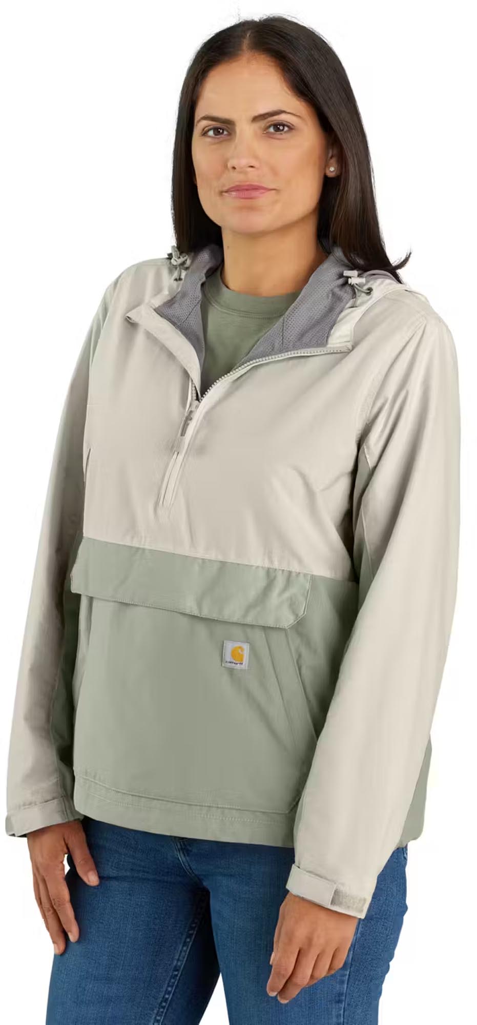 Carhartt Rain Defender Loose Fit Lightweight Packable Dames Jas wit/groen M Figuur 2