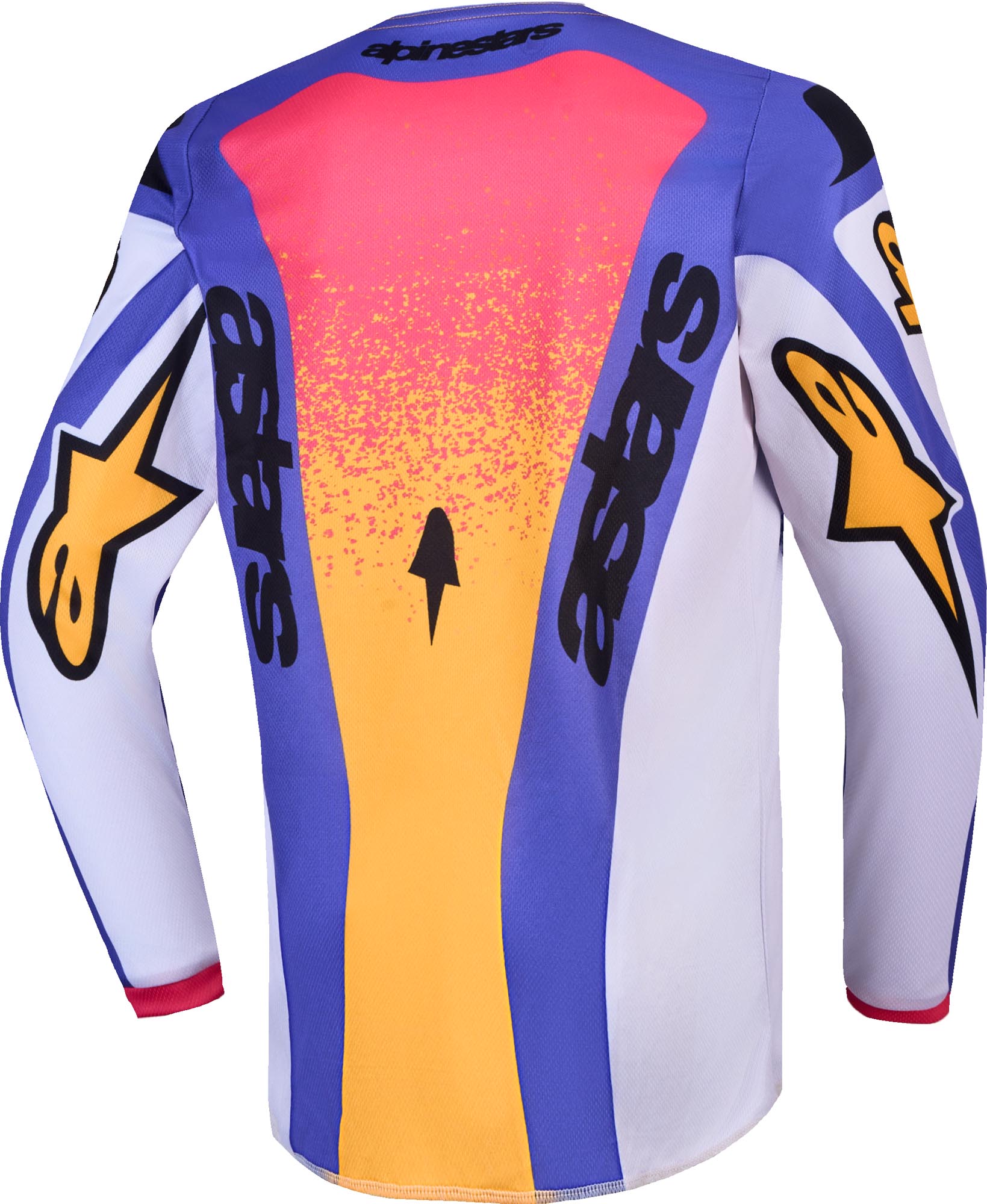 Alpinestars Fluid Drag Ungdoms motocrosstrøje lilla/gul/pink L Figur 2