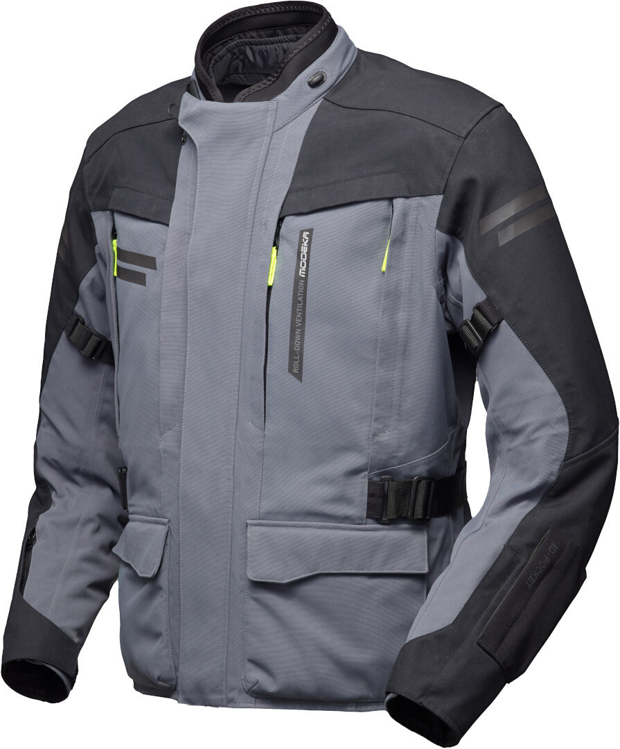 Modeka Paneo LT imperméable Moto Textile Jacke Gris/Noir XL Figure 1