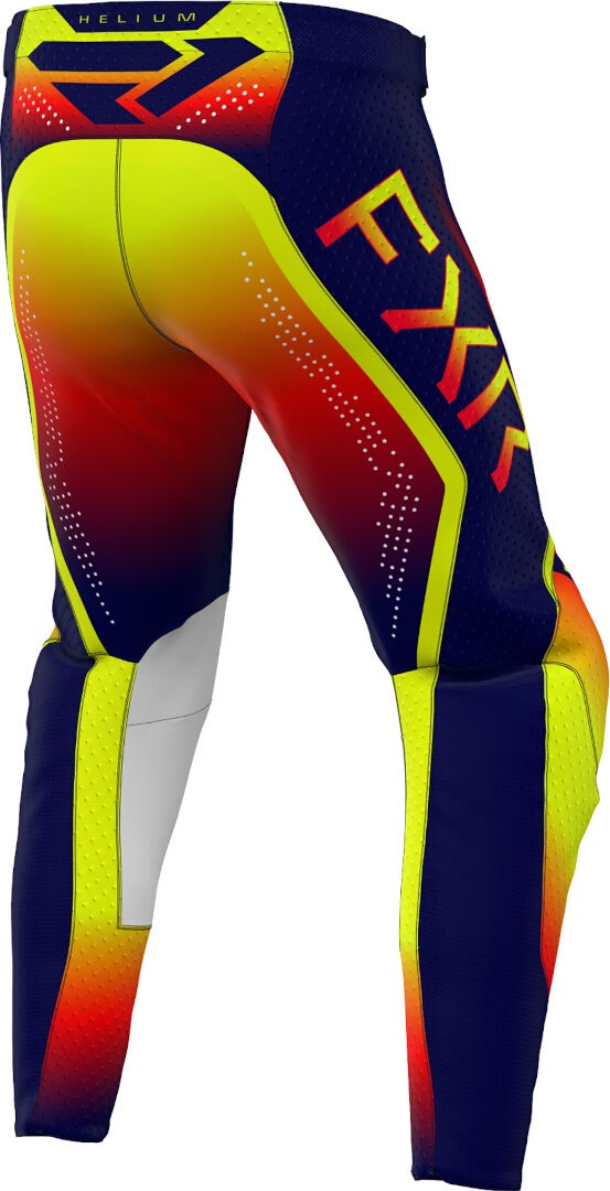 FXR Helium 2024 Motocross Pants dark blue/yellow/red 30 Figure 2
