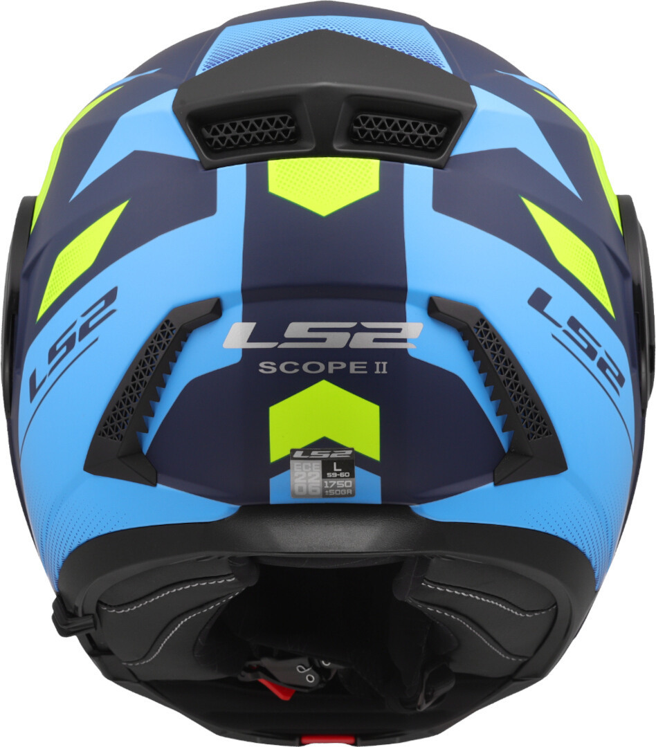 LS2 FF902 Scope II Duria Capacete azul fosco/amarelo neon L (59/60) Figura 4