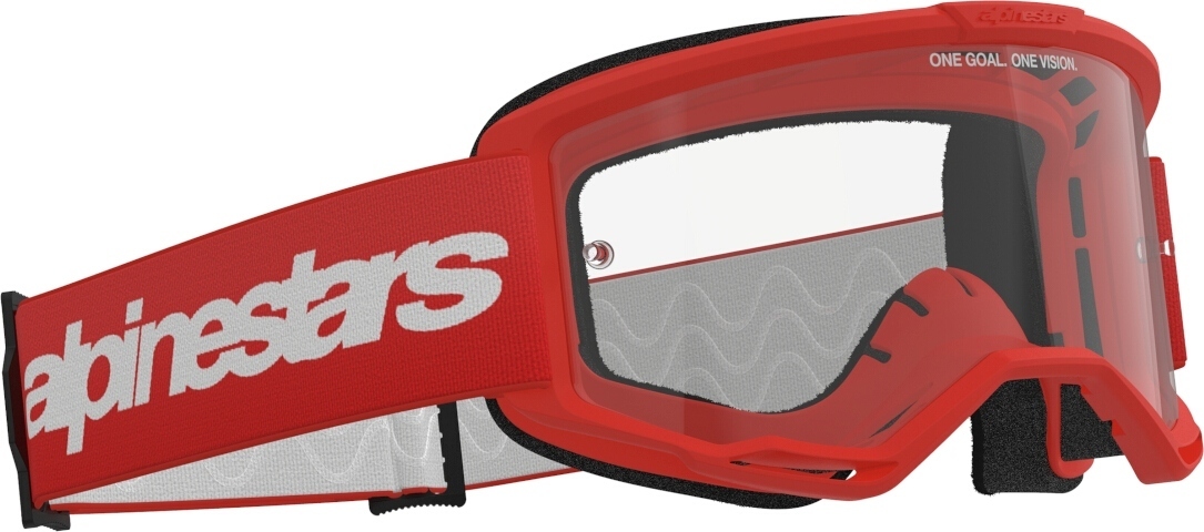 Alpinestars Vision 3 Wordmark Ochelari de motocross roșu Figura 2