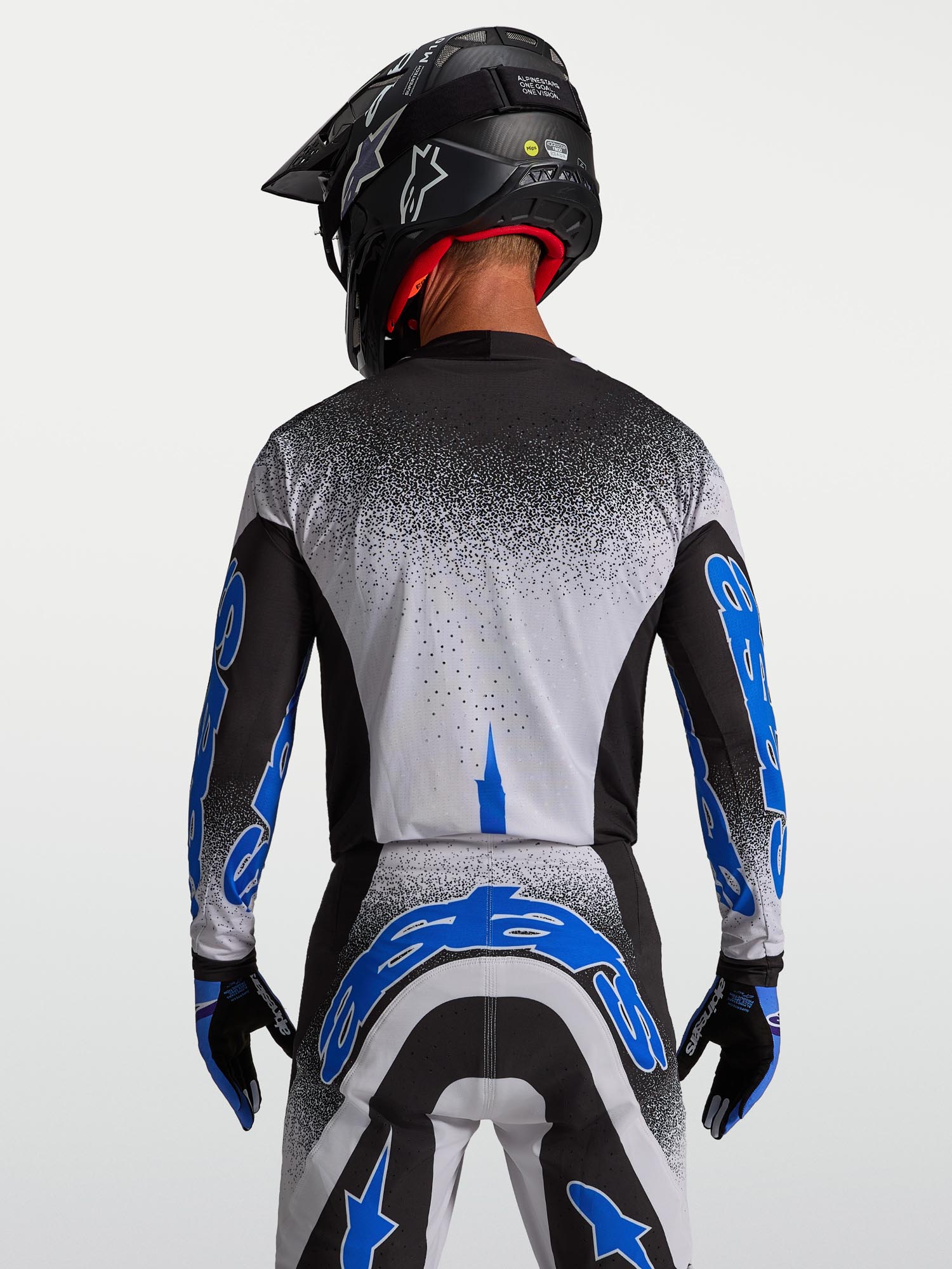 Alpinestars Supertech Hiten AFD 越野摩托車衫 黑色/藍色/紫色 S 圖9