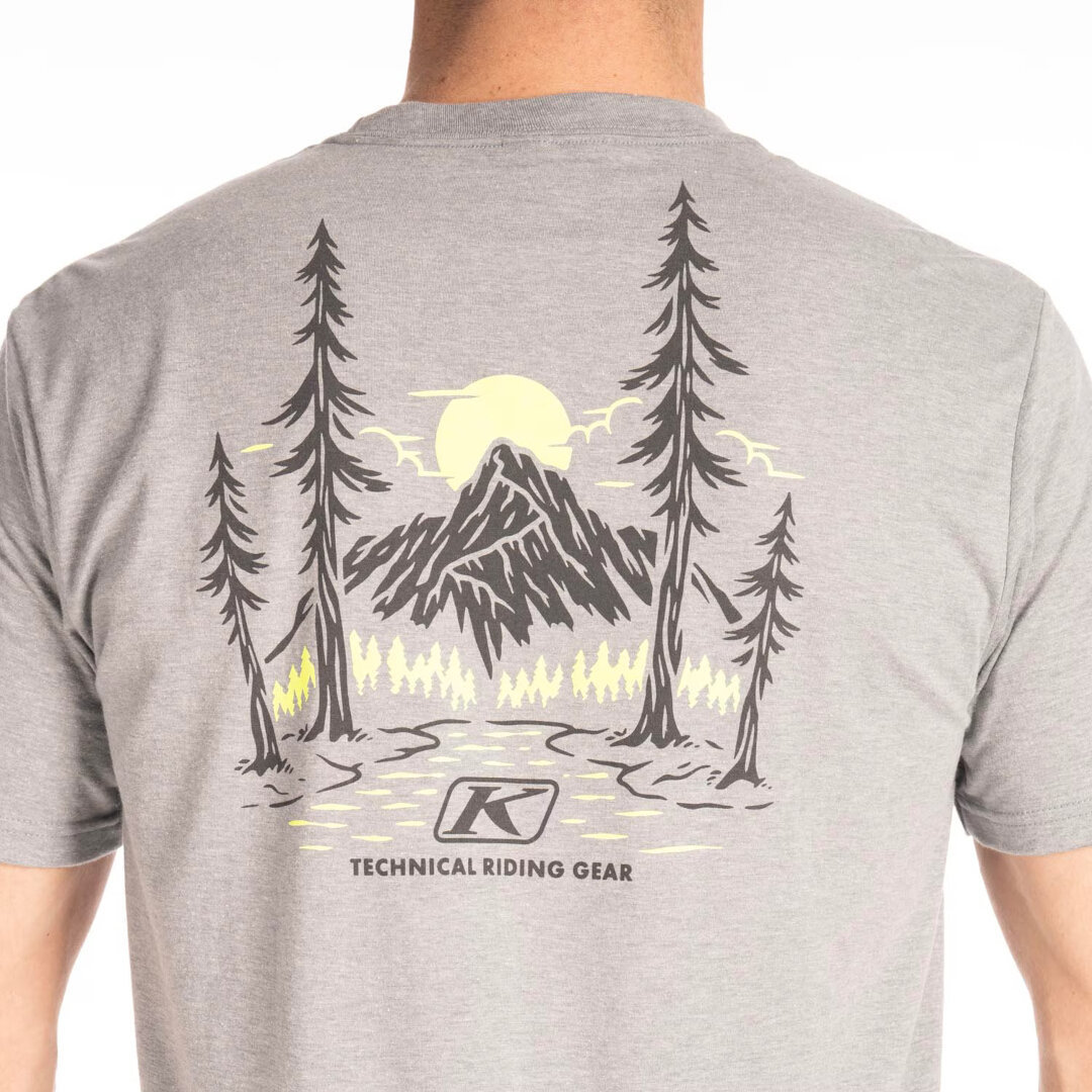 Klim Hawley Tri-Blend T-shirt ljusgrå/neon M Figur 3