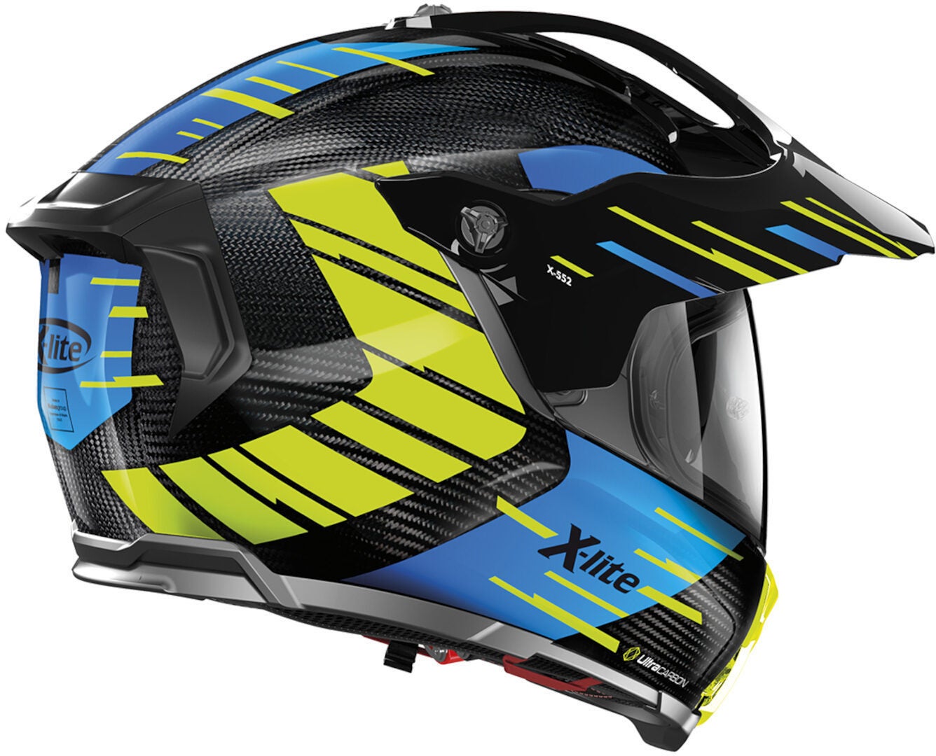 X-Lite X-552 Ultra Carbon Waypoint N-Com Casco nero/blu/giallo M (58) Figura 4