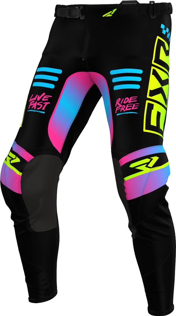 FXR Podium Gladiator 2024 Motocross bukser sort/neon 36 Figur 1