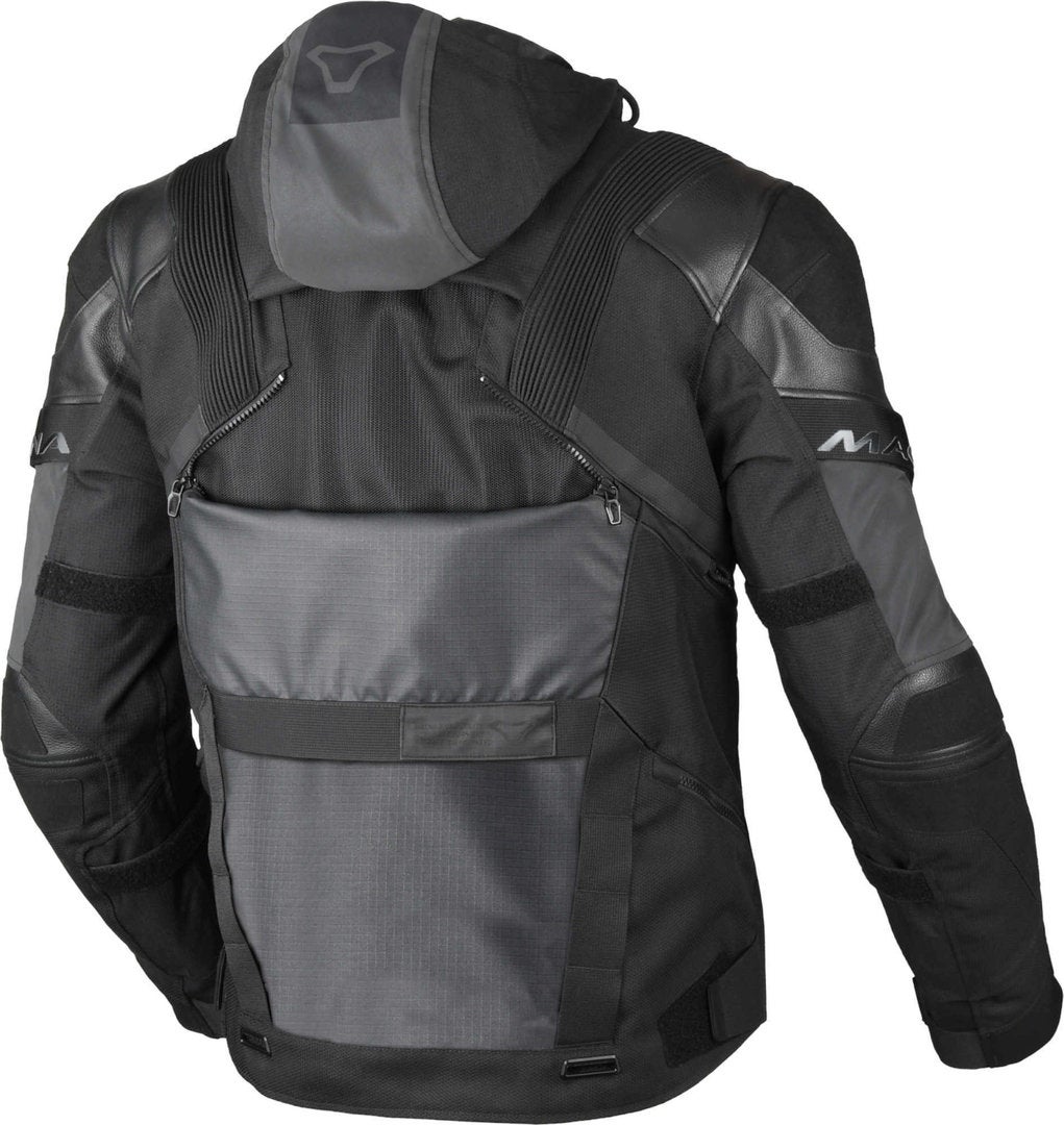Macna Tryton NightEye waterproof Motorcycle Leather/Textile Jacket black XXL Figure 3