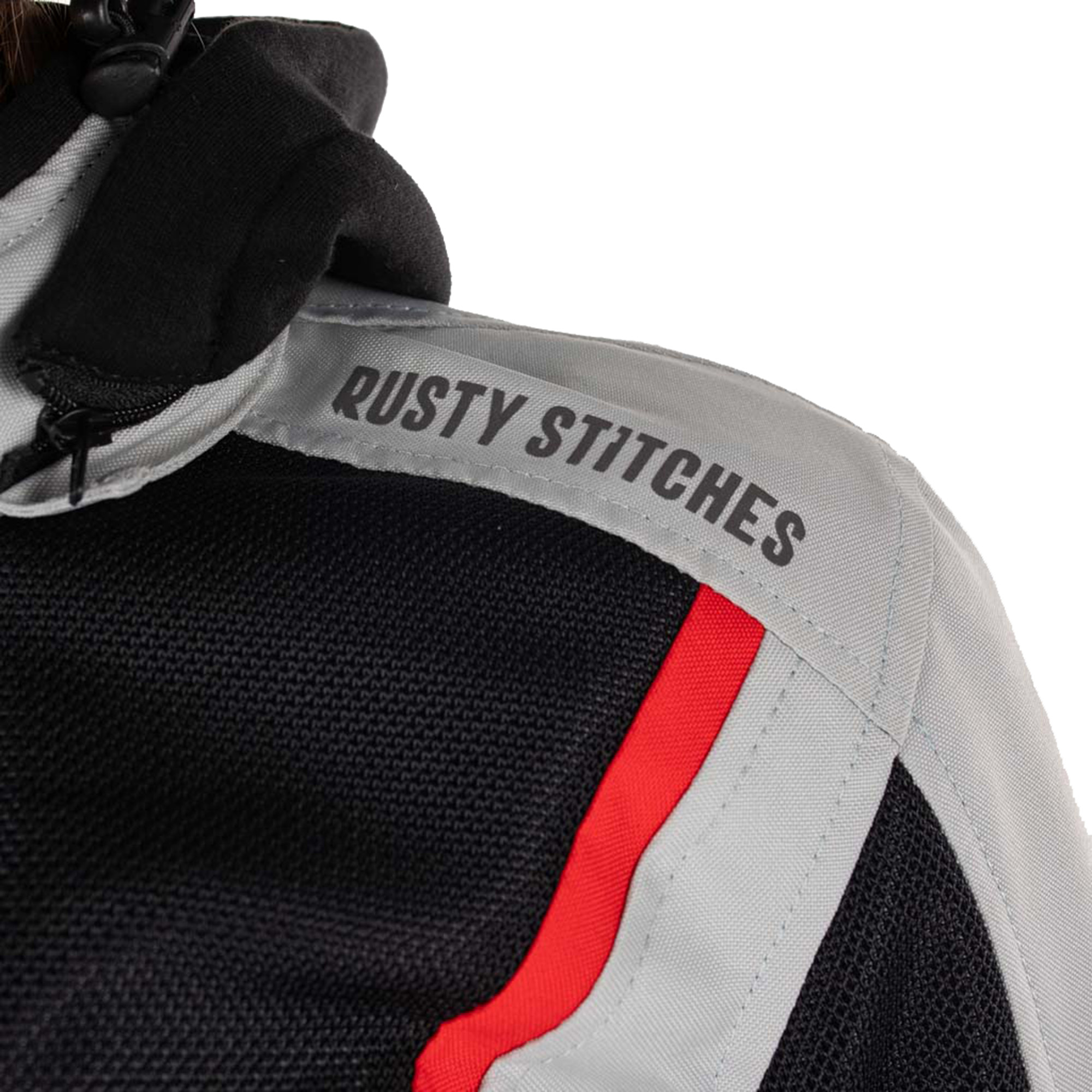 Rusty Stitches Caroline Jaqueta Textil para Motocicletas Femininas Cinza/Preto 42 Figura 19